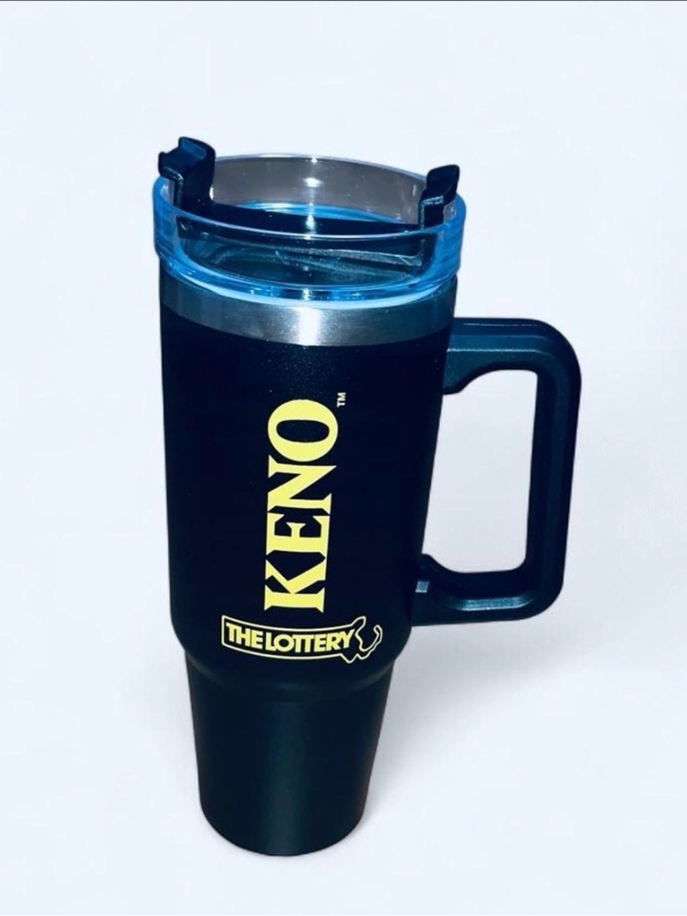 The Lottery Black Travel Mug with Handle